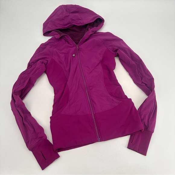 Lululemon In Flux Jacket Swift Zip Up Regal Plum Size 6 - Picture 2 of 5